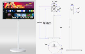 스무스-m7-삼성-무빙-스탠드-43인치-삼탠바이미-게이밍-허브-게임패스-USB-C-65W-충전-4K-60Hz-스마트-모니터-허브